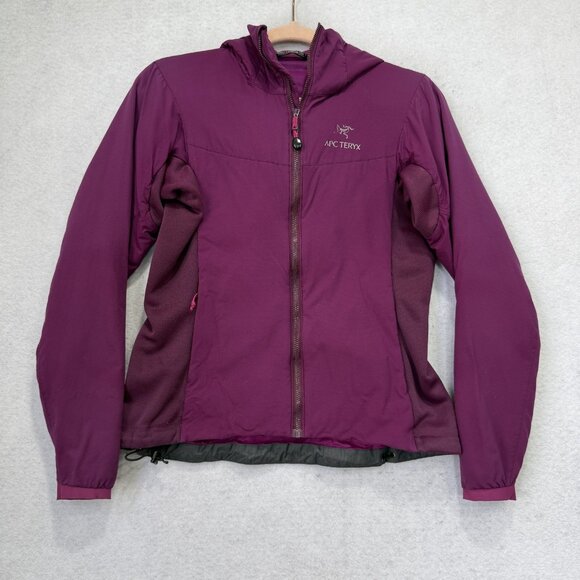 Arc'teryx Jackets & Blazers - Arc'teryx Jacket Womens Small Purple Hooded Insulated Full Zip Fleece Hiking